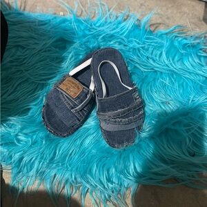 Levi's Blue Denim Sandals Casual Slip-On